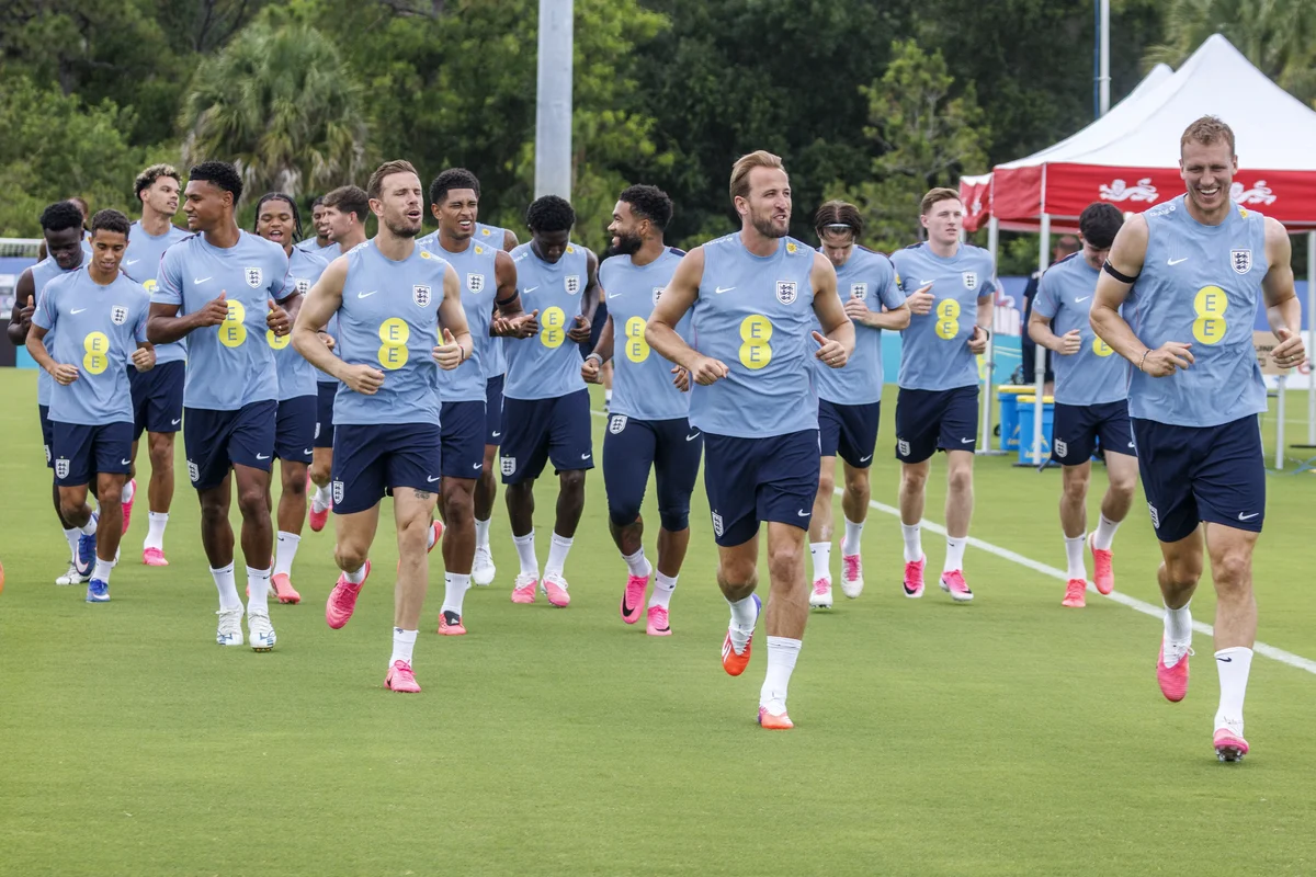 England players training before the World Cup 2026 Group F match against Ghana