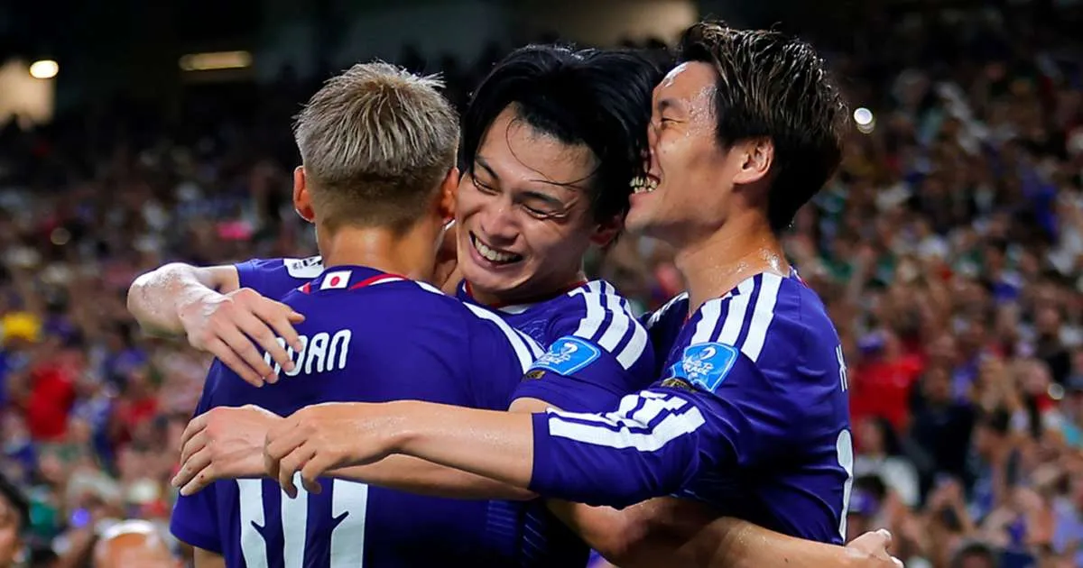 Pure joy shared between Japan's stars after a brilliant matchday win.
